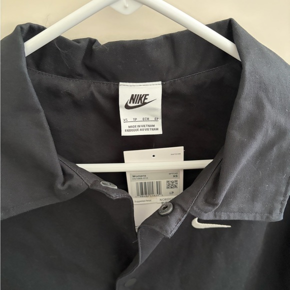 NIKE canvas coaches jacket black size XS NWT - Picture 5 of 8